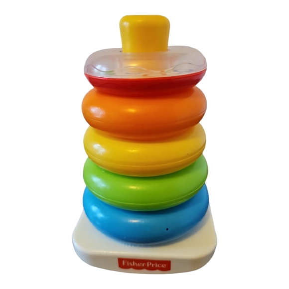 Learning Toys Fisher-Price Rainbow Stacking Rings - Picture 1 of 5